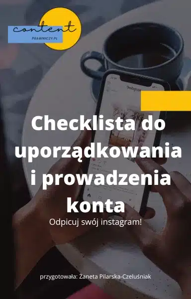 Checklista do uporządkowania i prowadzenia konta